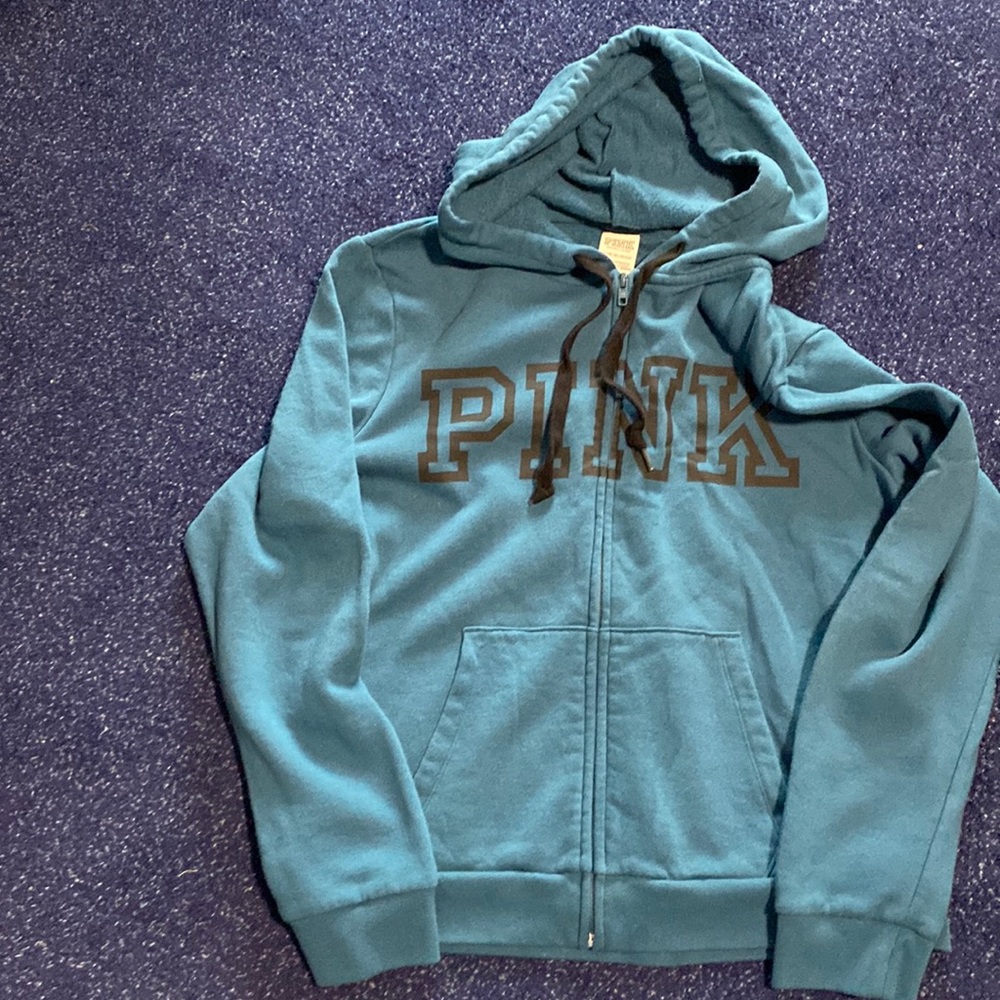 Pink hooded sweatshirt